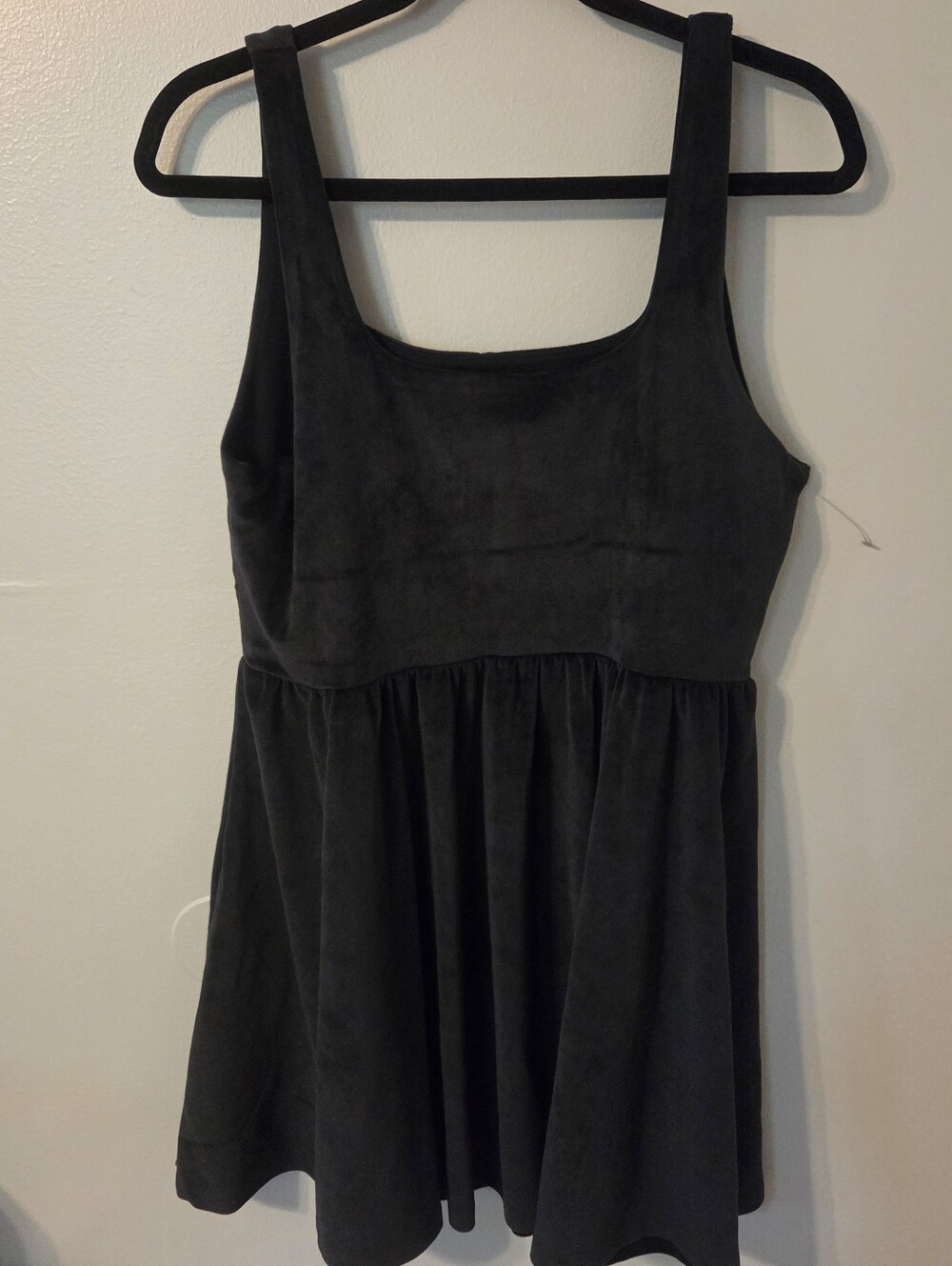 American Eagle Women's Black Velvet Corset Mini Dress. Sz L NWT - Picture 4 of 10